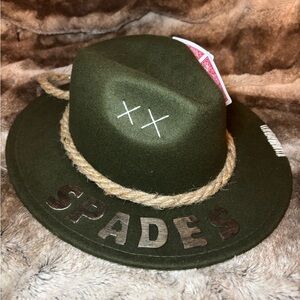 Olive Green Spades Women's Hat